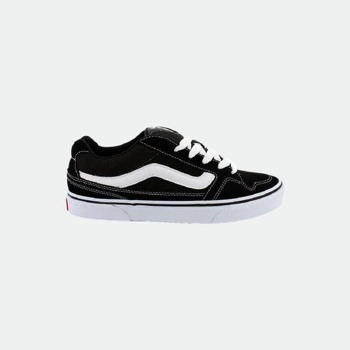 Zapatilla Caldrone Suede Vans Mujer - BLACK WHITE