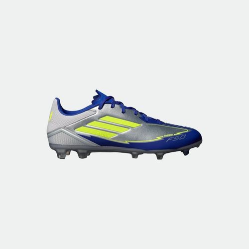 Botin Adidas F50 League - SILVER METALLIC SOLAR YELLOW LUCID BLUE