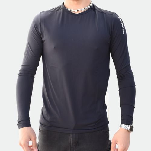 Remera Salomon Termica Hybrid Ls M - BLACK