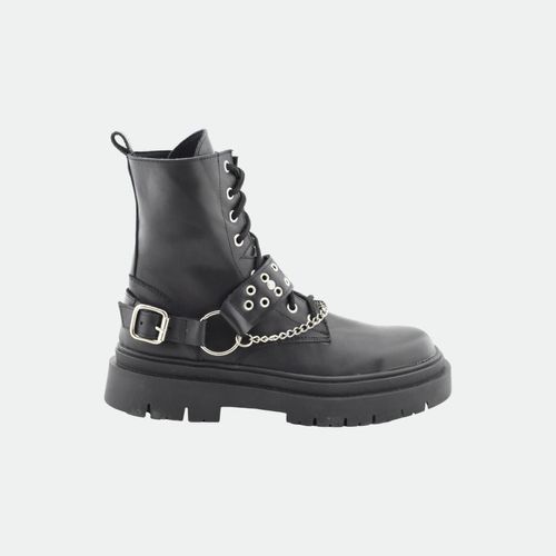 Borcego Con Hebillas Fury Tokyo - NEGRO