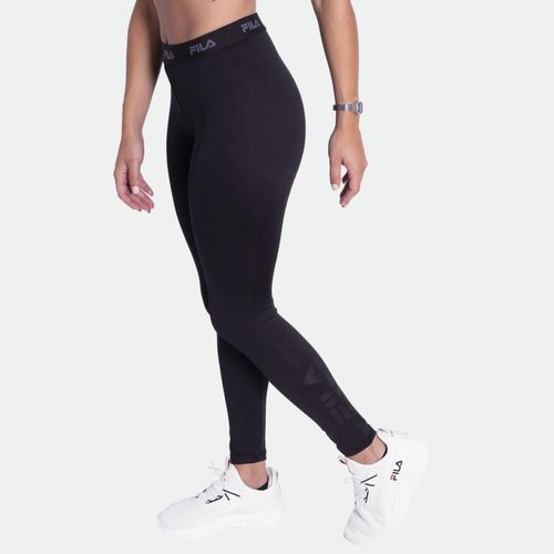 Calza Fila Mujer Elastic ll - NEGRO BLANCO