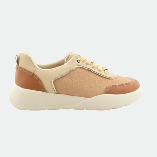 Zapatilla Casual Piccadilly 949026 - NUDE CLARO MASCAVO ORO