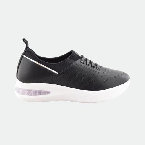 Zapatilla Confort Piccadilly - NEGRO BLANCO