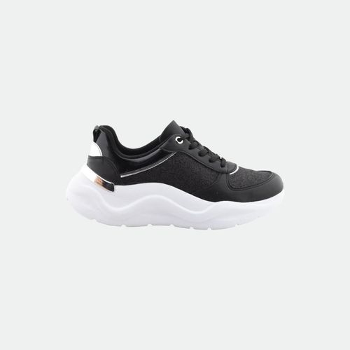 Zapatilla Moda Piccadilly 939019 - NEGRO BLANCO
