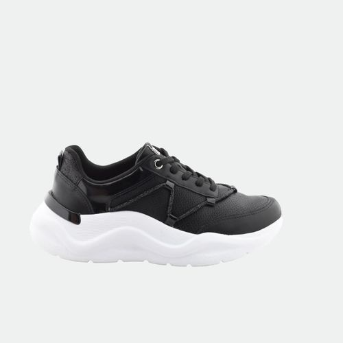 Zapatilla Moda Piccadilly - NEGRO BLANCO