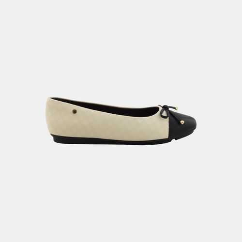 Chatita Moño Piccadilly - OFF WHITE NEGRO