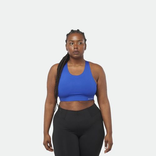Top Salomon Deportivo Run Bra W - SURF THE WEB DEEP BLACK