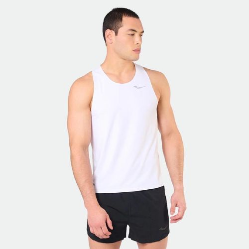 Musculosa Running Saucony Endorphin Singlet Hombre - WHITE