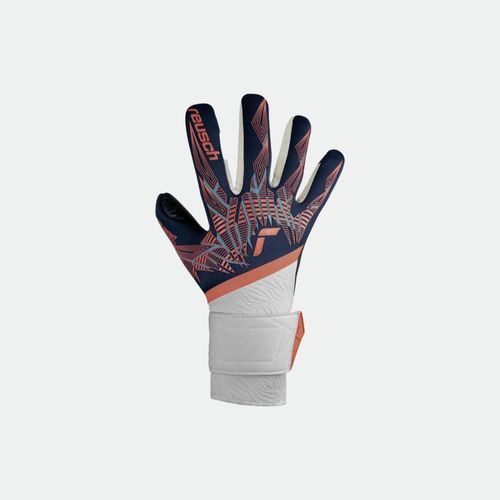 Guante Reusch Arquero Profesional Pure Contact Prime Fusion - AZUL BLANCO NARANJA