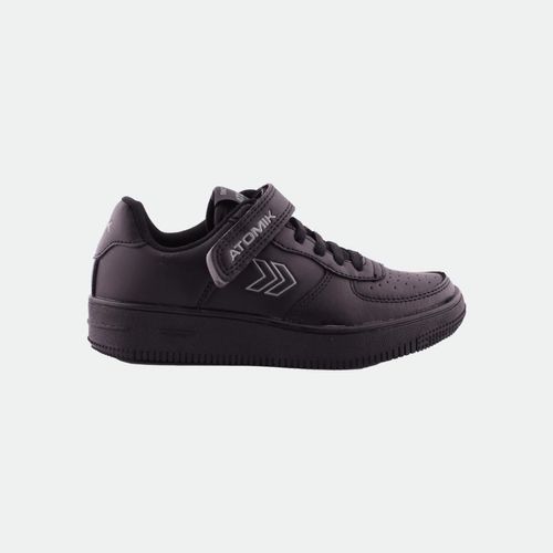 Zapatilla Cambridge velcro niños ATOMIK - NEGRO