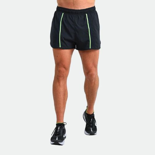 Short Fila Hombre Run Racer - PRETO VERDE FLU