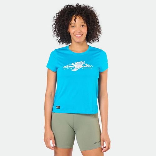 Remera Entrenamiento Saucony Peregrine Graphic Mujer - LIGTH BLUE