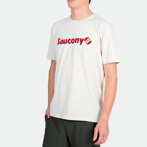Remera Saucony Deportiva Recovery Original M - IVORY