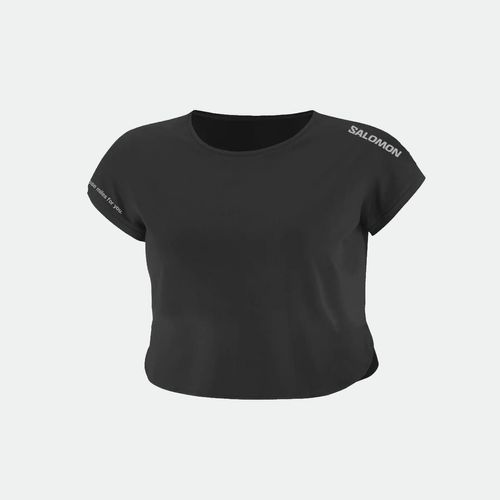 Remera De Entrenamiento Salomon Xa Lite Crop - BLACK