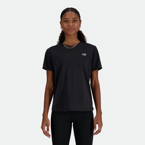 Remera Deportiva New Balance Athletics T Shirt - BLACK HEATHER