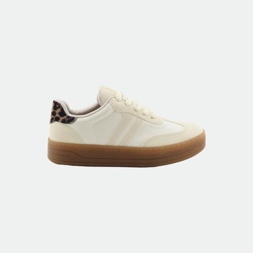 Zapatilla Urbana Vía Marte. Ref 214-005 - MARFIL MILK LEOPARDO B/CARAMELO