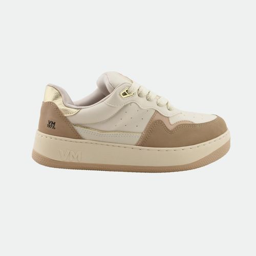 Zapatilla Casual Vía Marte. Ref 209-005 - MARFIL CREMA GOLD