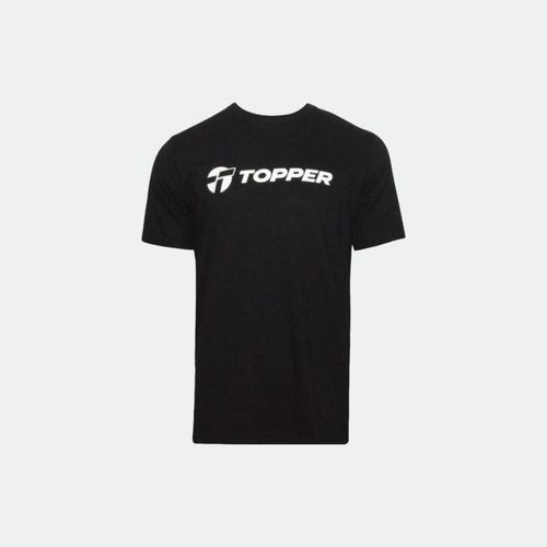 Remera corta hombre con Estampa Gtm Brand Tee TOPPER - NEGRO JET