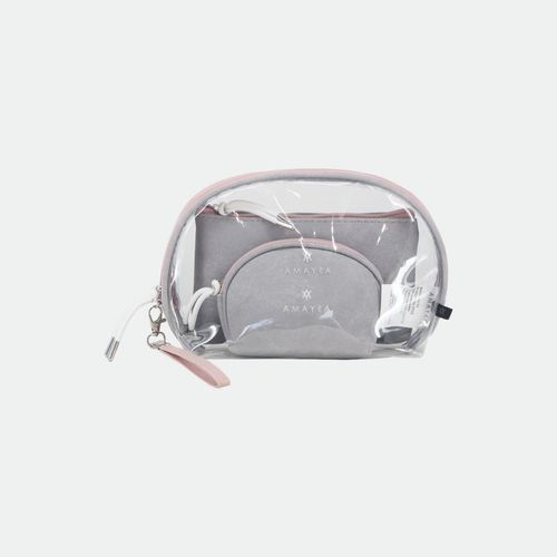 Porta Cosmetico Baúl Amayra x3 - GRIS