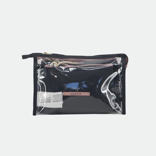 Porta Cosmetico Cuadrado Amayra x3 - Art 67.e951 - NEGRO