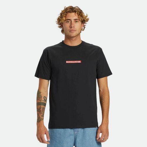 Remera Quiksilver Clicker Logo Dna - NEGRO
