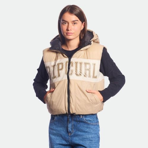 Chaleco Mujer Rip Curl Reversible - NEGRO BEIGE