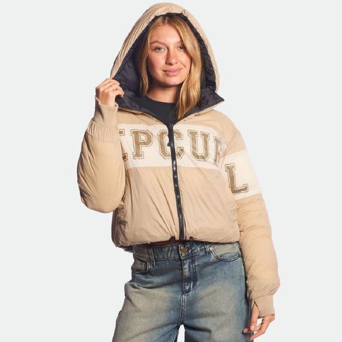 Campera Puffer Rip Curl Reversible - NEGRO BEIGE