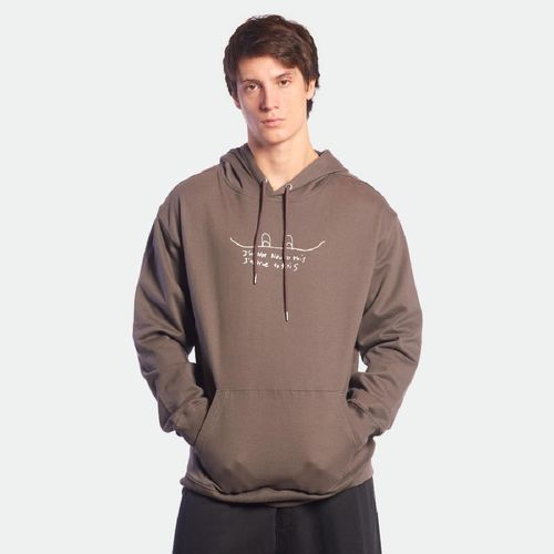 Buzo Volcom Hood Relax True To This - CHOCOLATE
