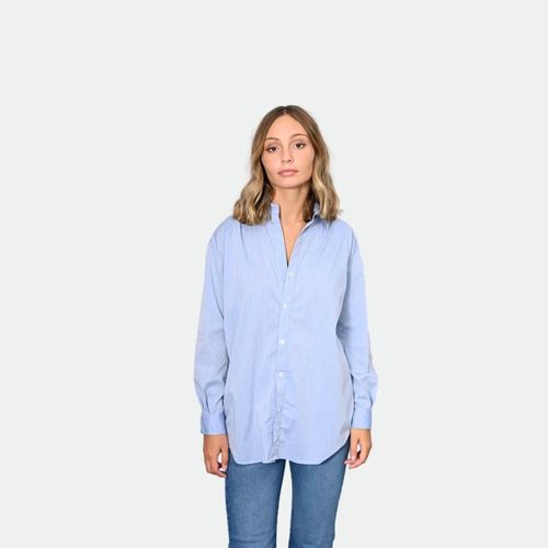 Camisa Over Office Unimog Mujer - CELESTE