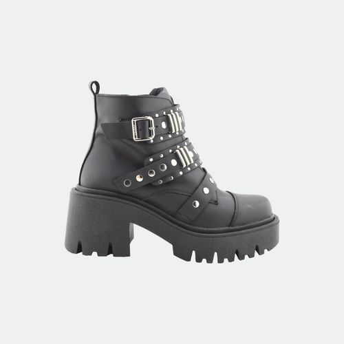 Bota Foxy Viamo Con Tachas - NEGRO