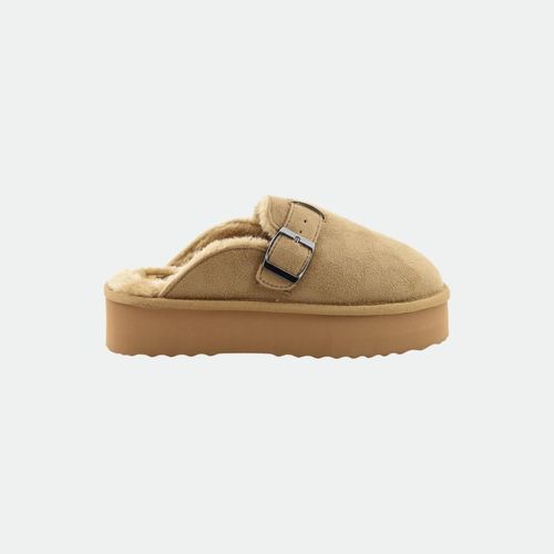 Zueco Con Abrigo Olvena Siempre Reina - BEIGE