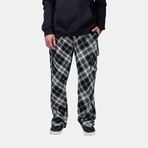Pantalón Cargo Cuadros S25 Elepants - NEGRO