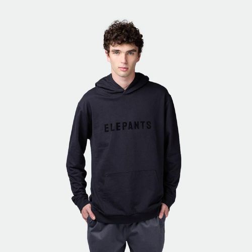 Buzo Capucha Self Frisa S25 Elepants - NEGRO