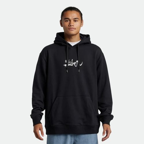 Buzo Canguro Quiksilver Dna Impaired Logo - NEGRO