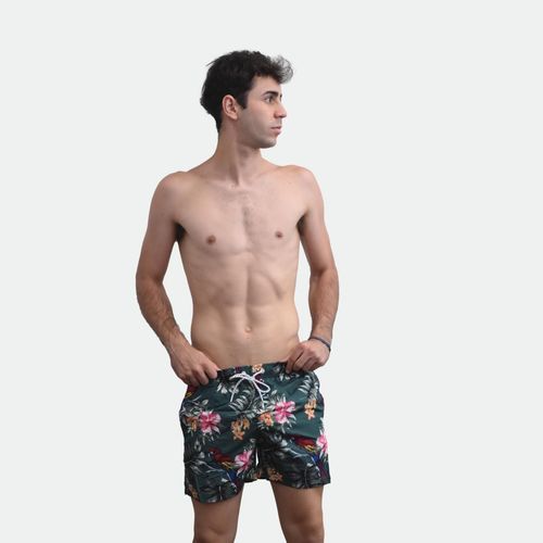 Boardshort Printed - VERDE FLORES