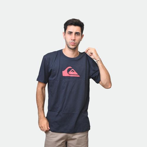 Remera Quiksilver Comp Logo - AZUL MARINO
