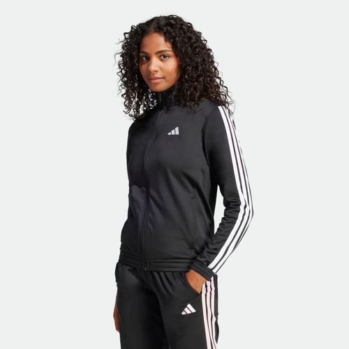 Campera Adidas Deportiva 3 Tiras Tricot - BLACK WHITE