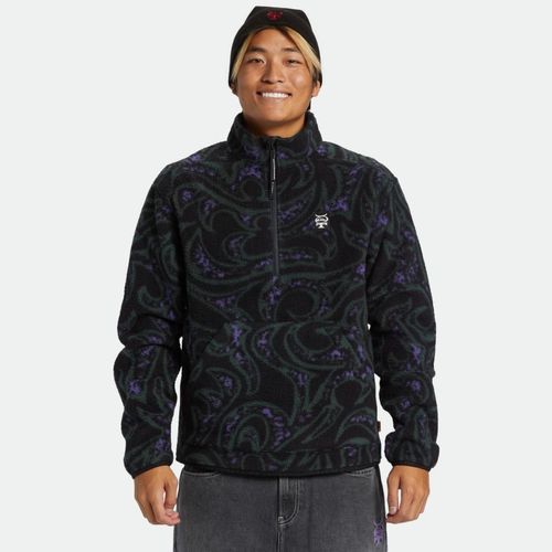 Buzo Canguro Quiksilver Mercury Sherpa - NEGRO