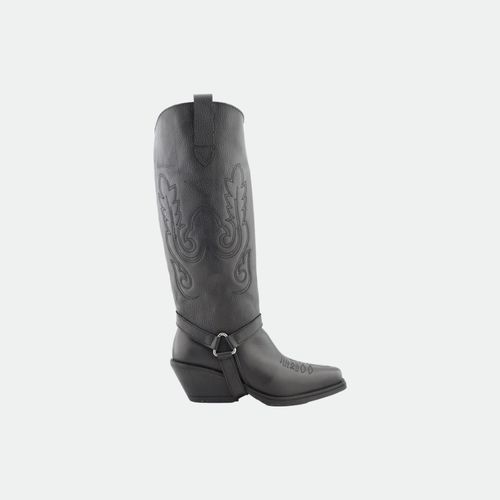 Bota Texana Caña Alta Bulwark - NEGRO