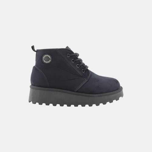 Borcego Citadina Pili Con Plataforma - NEGRO MICROFIBRA