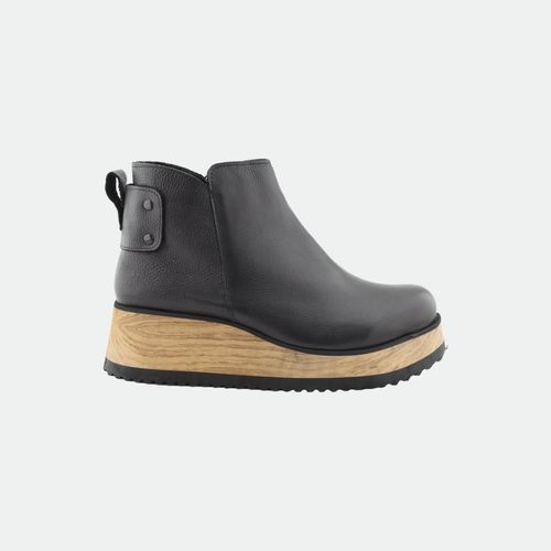 Bota Con Plataforma Alexa Prego - NEGRO