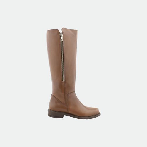 Bota Caña Larga De Montar Green And Black - MARRON