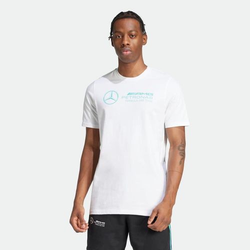 Remera Adidas Mercedes F1 - WHITE SEMI MINT RUSH