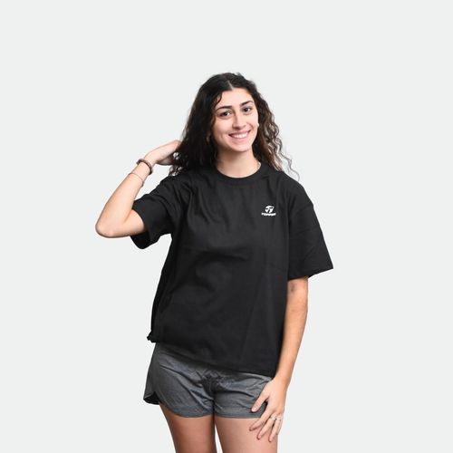 Remera Topper Deportiva Oversize Basicos - NEGRO JET