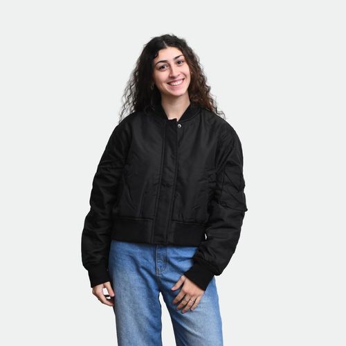 Campera Corta Mujer No Brand - NEGRO