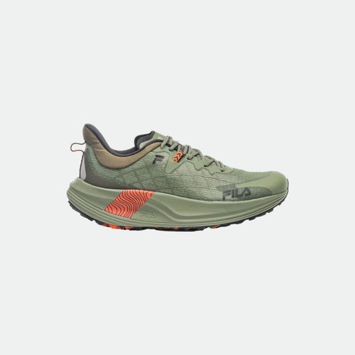 Zapatillas Fila Racer Skytrail - OLIVA NEGRO NARANJA