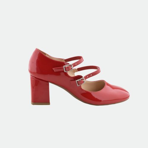 Zapato Mary Jane Chocolate - ROJO CHRL