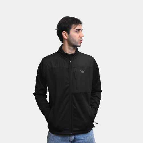 Campera Hang Loose Softshell Ash Hombre - NEGRO