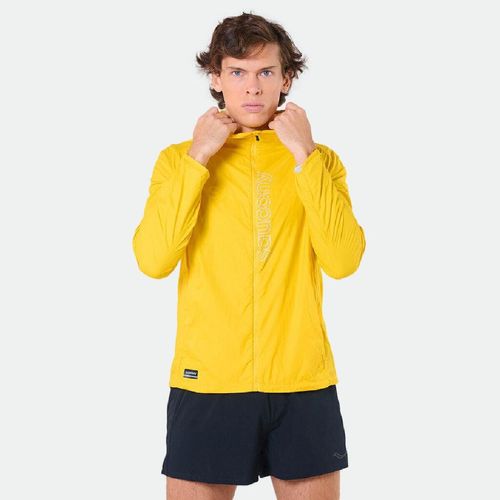 Campera Rompeviento Saucony Peregrine Packaway Hombre - YELLOW GOLD