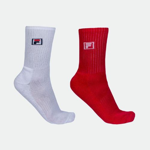 Media Unisex Fila F-Box - BLANCO ROJO